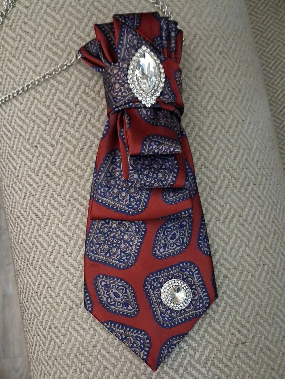 Ketch Upcycled Necktie Necklace